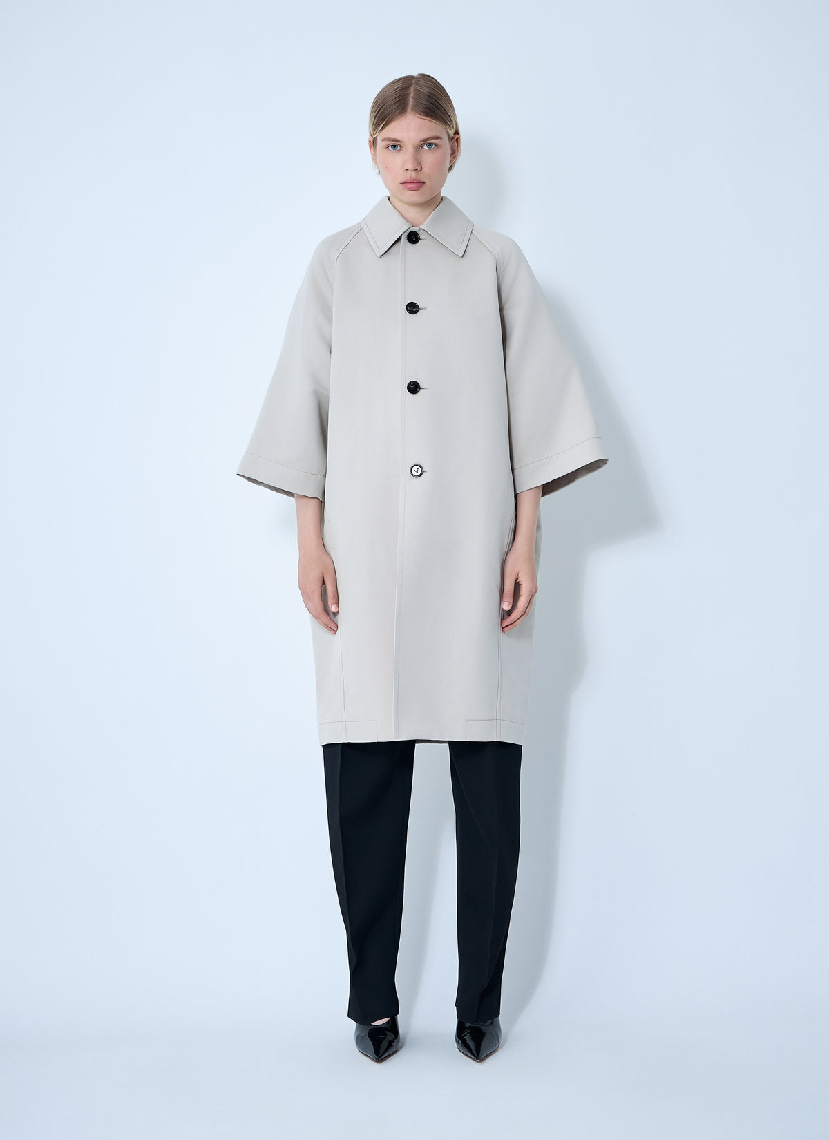 Bottega Veneta Women Silk-And-Cotton-Blend Coat