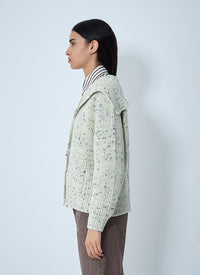 Bottega Veneta Women Wool English Rib Cardigan