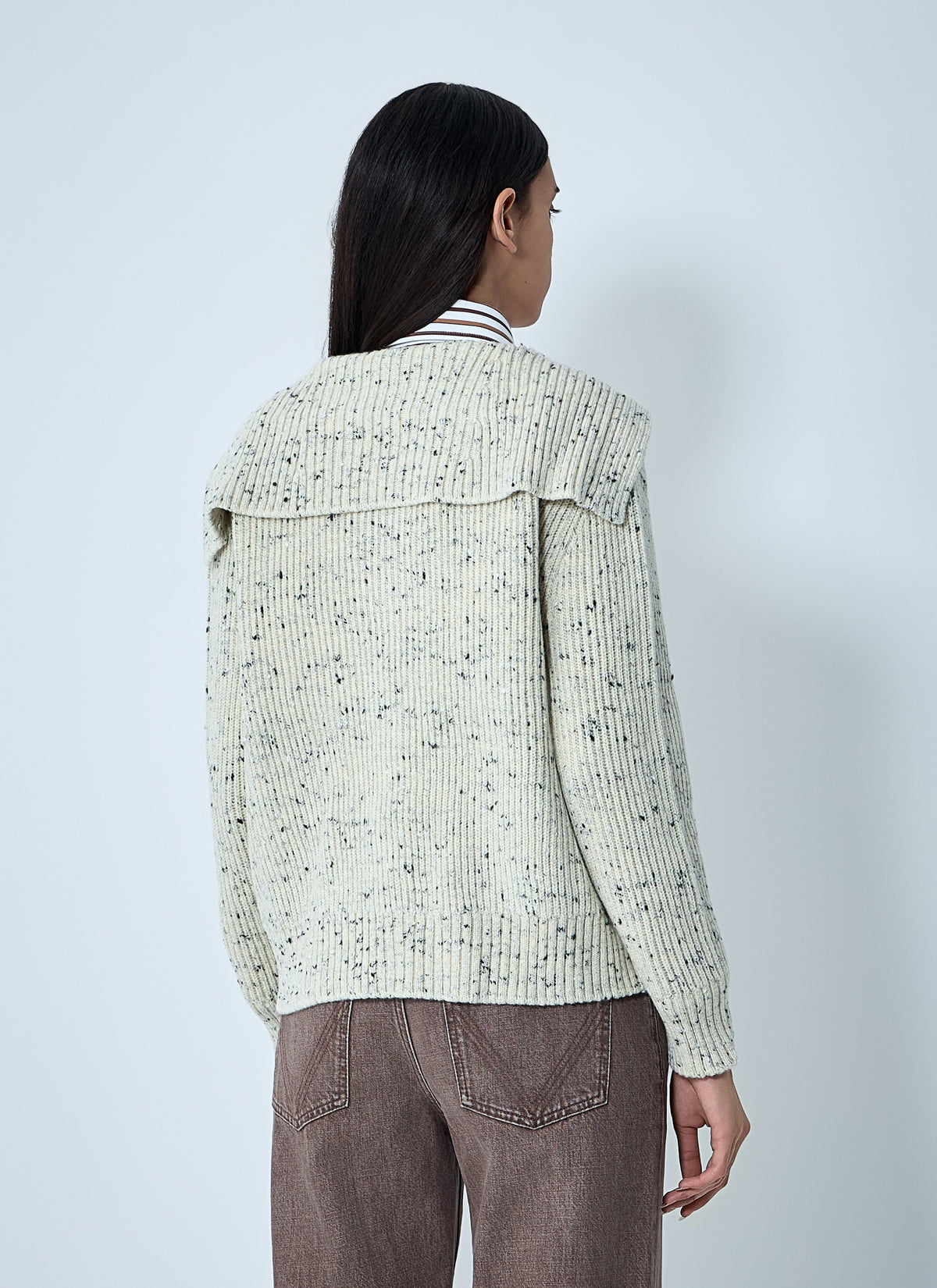Bottega Veneta Women Wool English Rib Cardigan