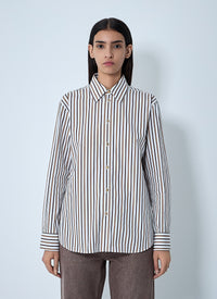 Bottega Veneta Women Stripe Button-Down Shirt