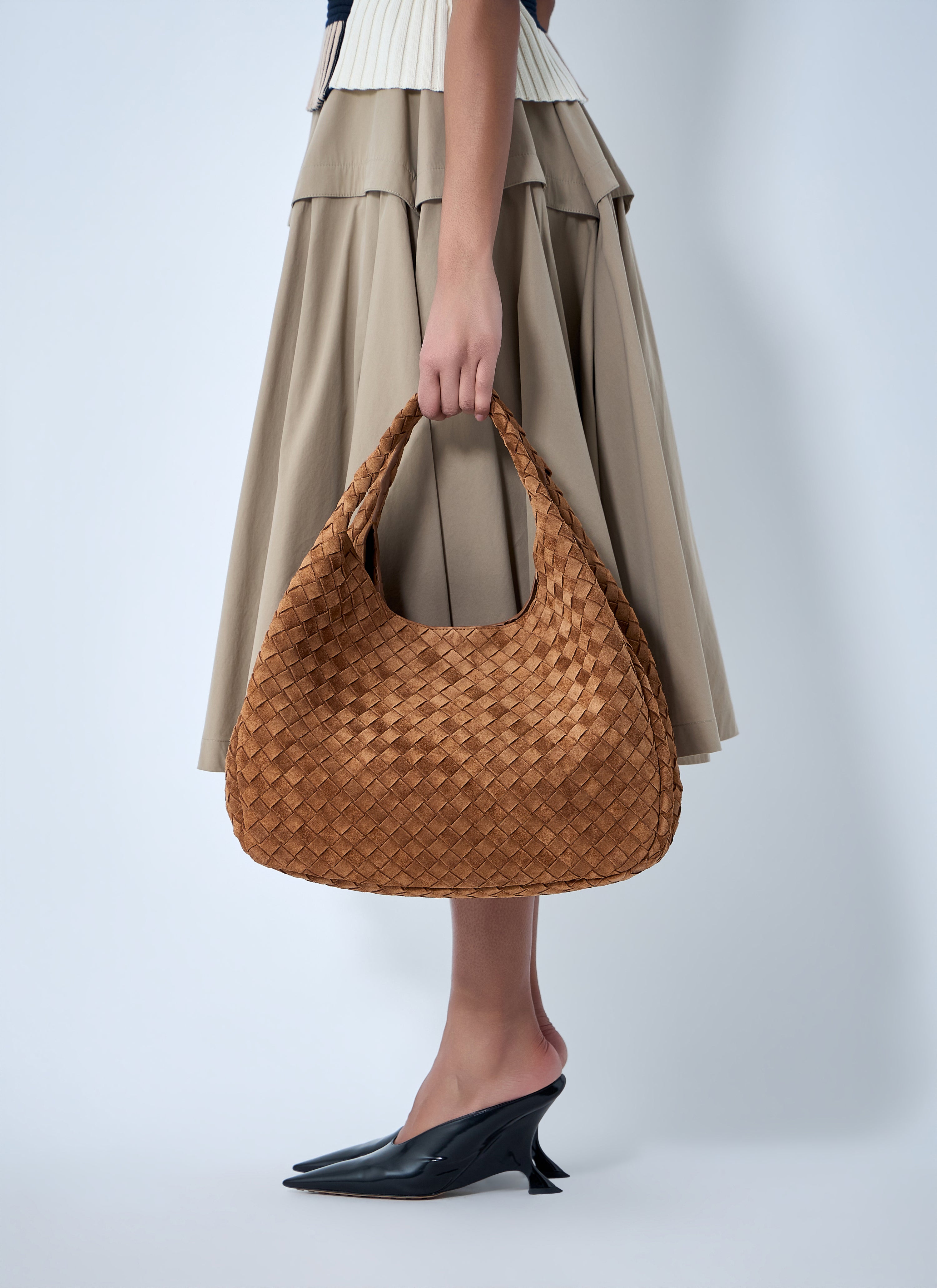 Bottega Veneta Women Campana Large Shoulder Bag