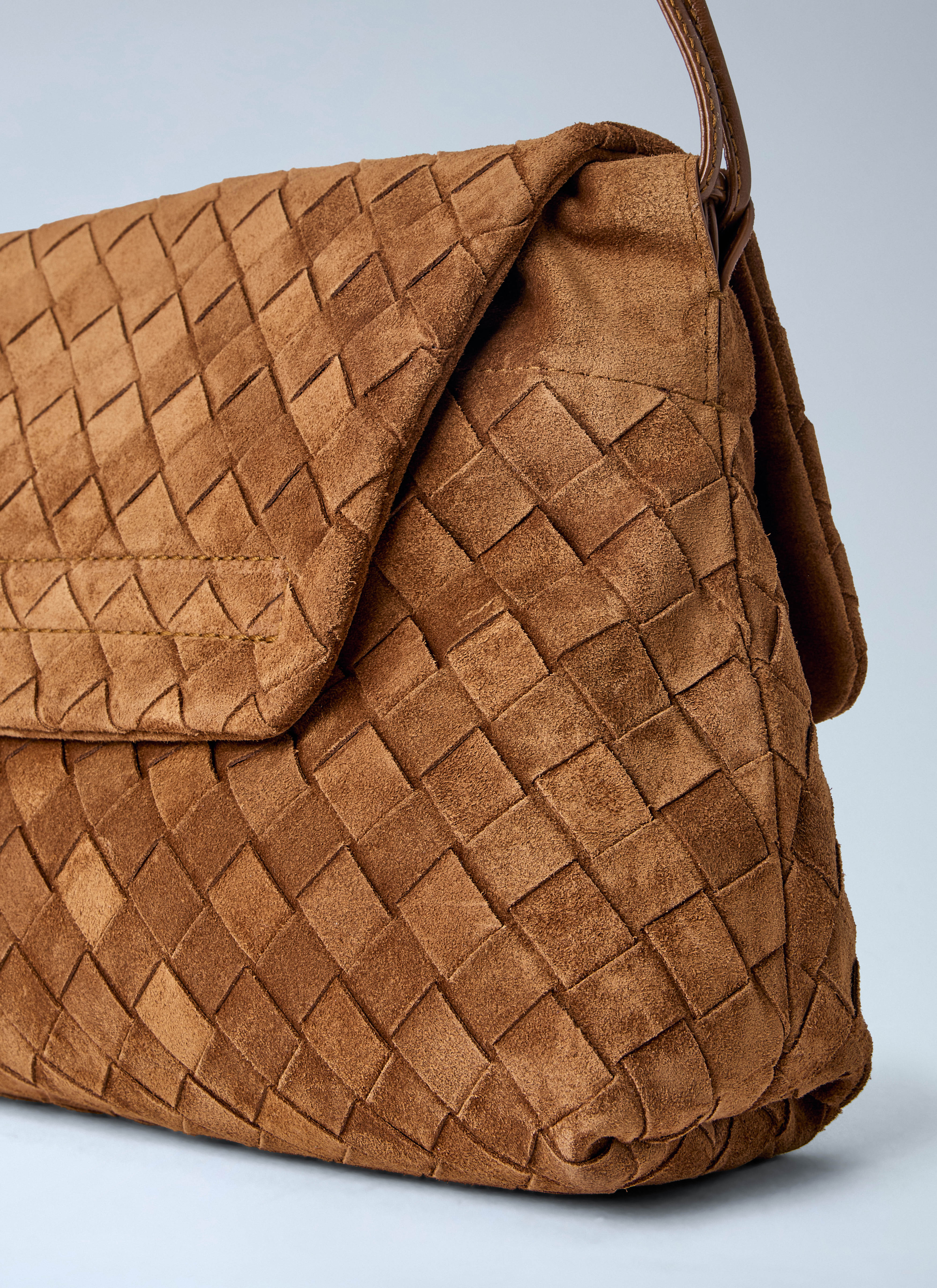 Bottega Veneta Women Giorno Suede Shoulder Bag – Bluefly