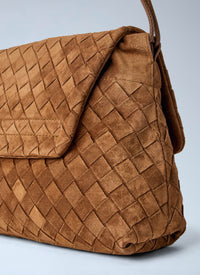 Bottega Veneta Women Giorno Suede Shoulder Bag