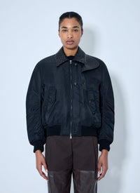 Bottega Veneta Women Quilted Collar Bomber Jacket
