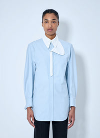 Bottega Veneta Women Asymmetrical Collar Long-Sleeve Shirt