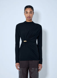 Bottega Veneta Bottega Veneta Women Twist Detail Long Sleeve Top