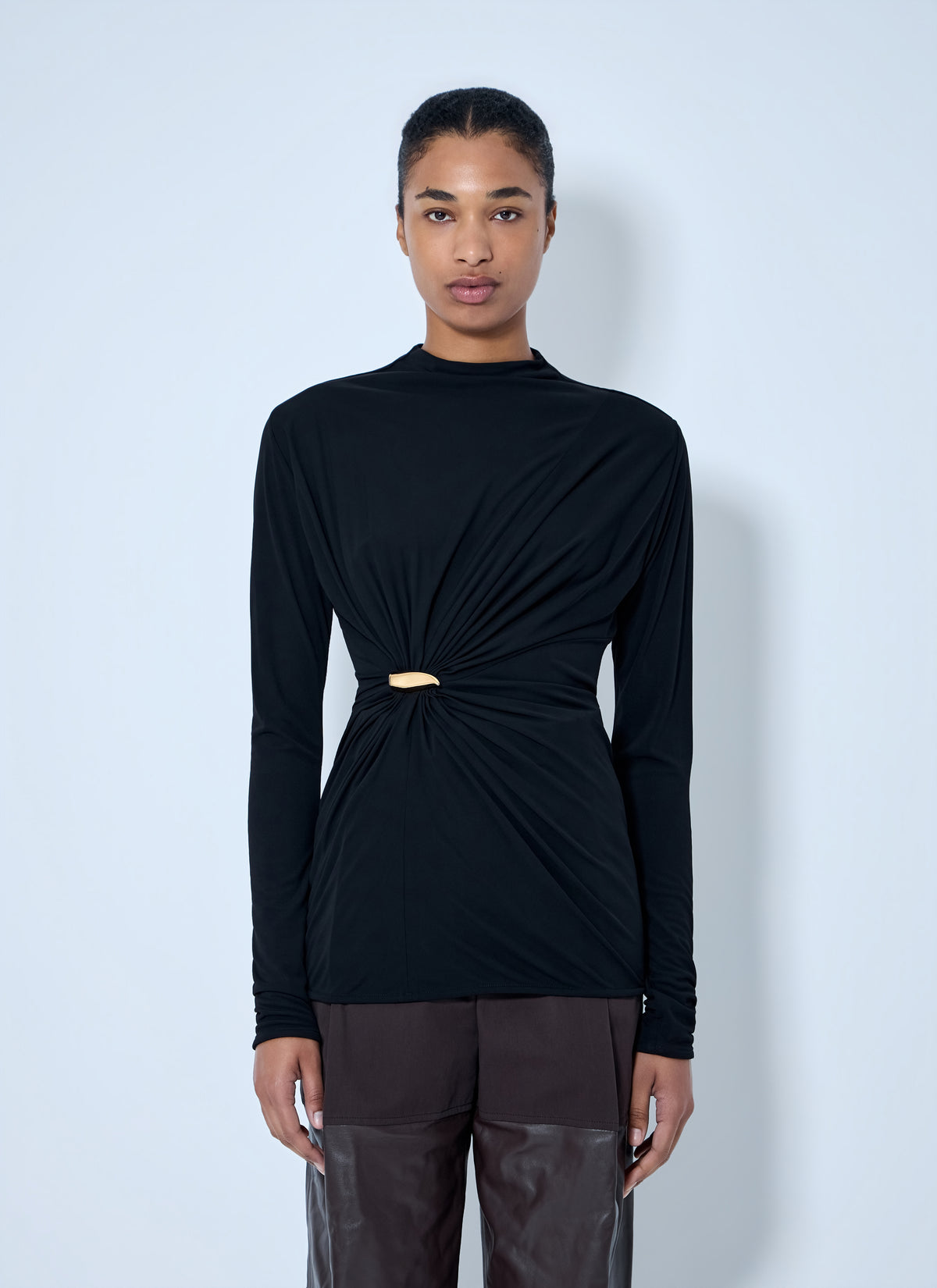 Bottega Veneta Bottega Veneta Women Twist Detail Long Sleeve Top