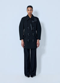 Bottega Veneta Bottega Veneta Women Double-Breasted Coat With Knot Details
