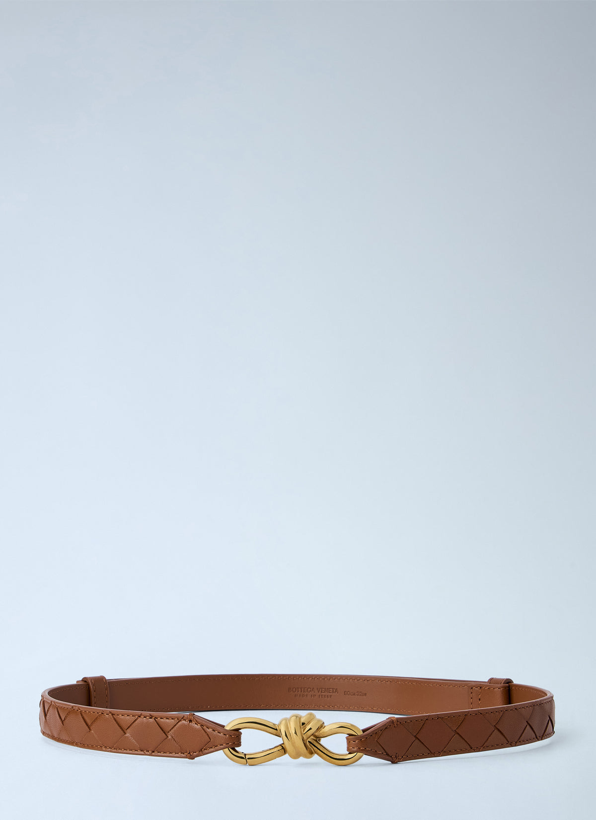 Bottega Veneta Bottega Veneta Women Quilted Leather Belt With Knot Buckle