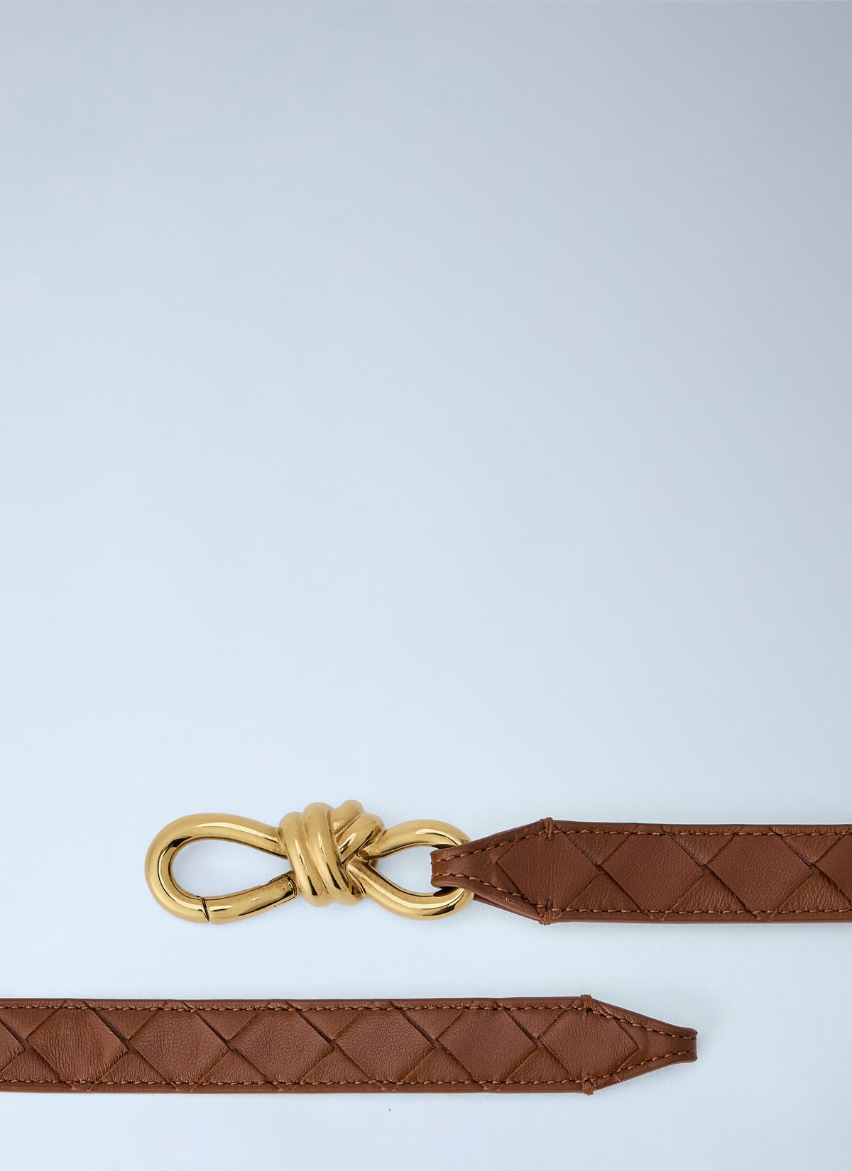 Bottega Veneta Bottega Veneta Women Quilted Leather Belt With Knot Buckle