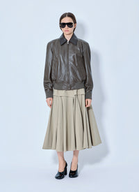Bottega Veneta Women Shiny Leather Blouson