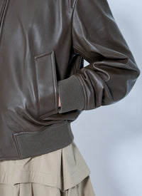 Bottega Veneta Women Shiny Leather Blouson