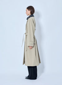Bottega Veneta Women Light Cotton Trench Coat