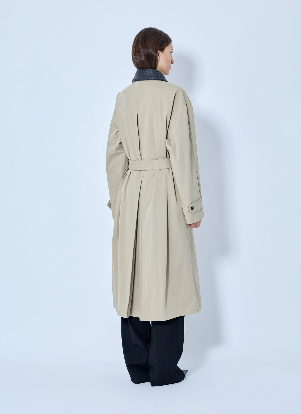 Bottega Veneta Women Light Cotton Trench Coat