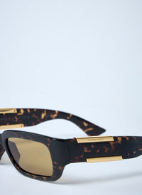Bottega Veneta Women Dash Rectangular Sunglasses