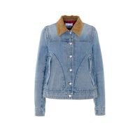 Mcqueen Women Boxy Denim Jacket
