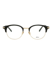 Brioni Mens Round/Oval Black Gold Transparent Fashion Designer Eyewear