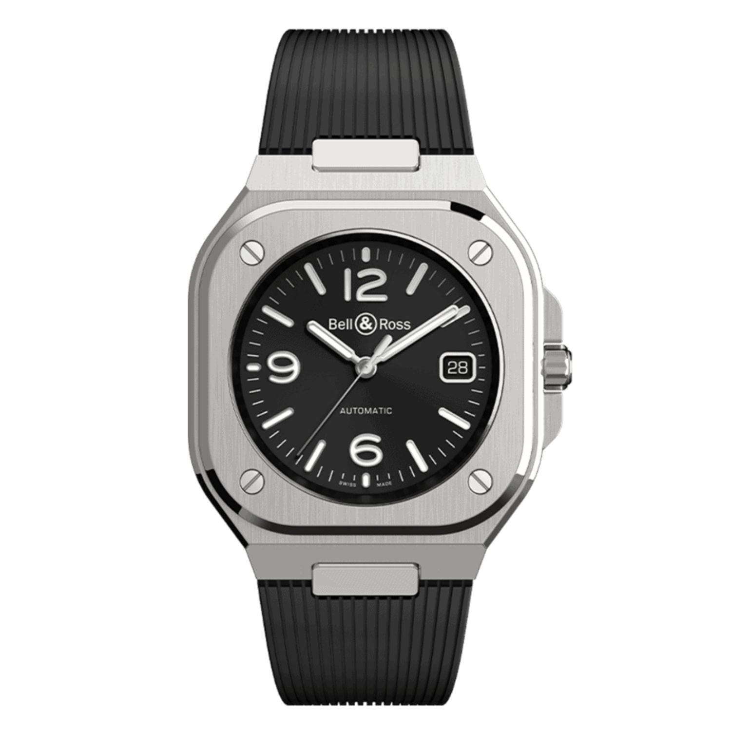Bell & Rose Men's Classic Black Dial Watch - BR05A-BL-ST/SRB