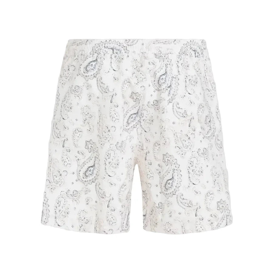 Brunello Cucinelli Paisley Print Drawstring Swim Shorts