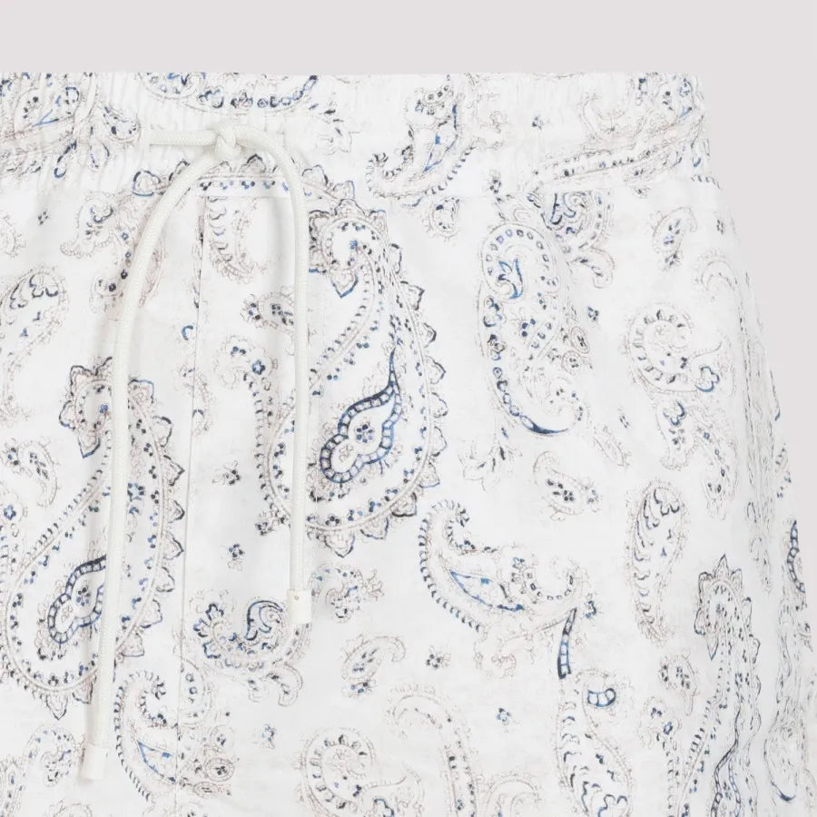 Brunello Cucinelli Paisley Print Drawstring Swim Shorts