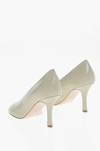Burberry Brushed Leather Pumps with Covered Heel 9cm