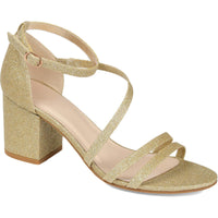 Bella Womens Glitter Heels 11 Medium Gold