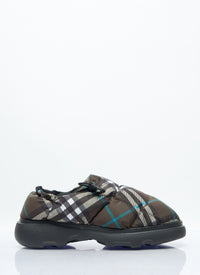 Burberry Burberry Men Check Nylon-Blend Pillow Mule