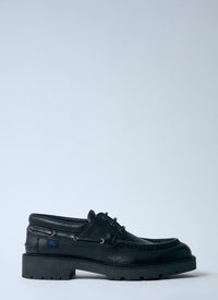 Burberry Men Leather Raft Boat Shoes