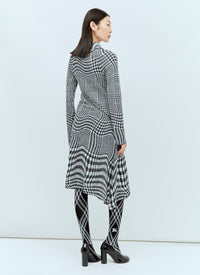 Burberry Burberry Women Warped Houdstooth Midi Dress