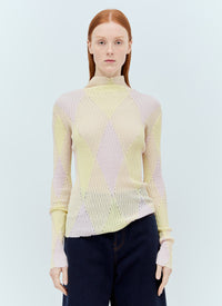 Burberry Burberry Women Argyle High-Neck Sweater
