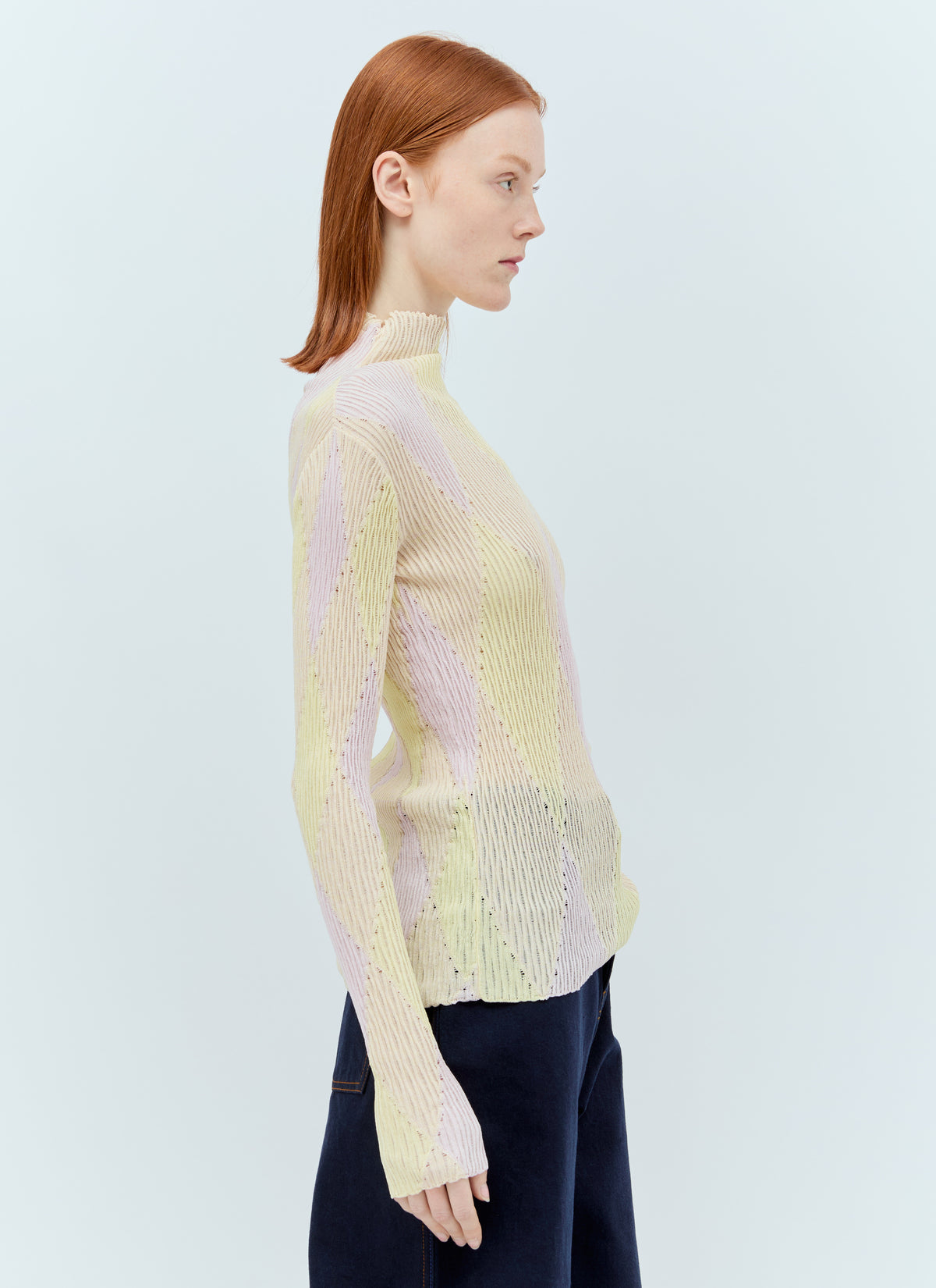 Burberry Burberry Women Argyle High-Neck Sweater