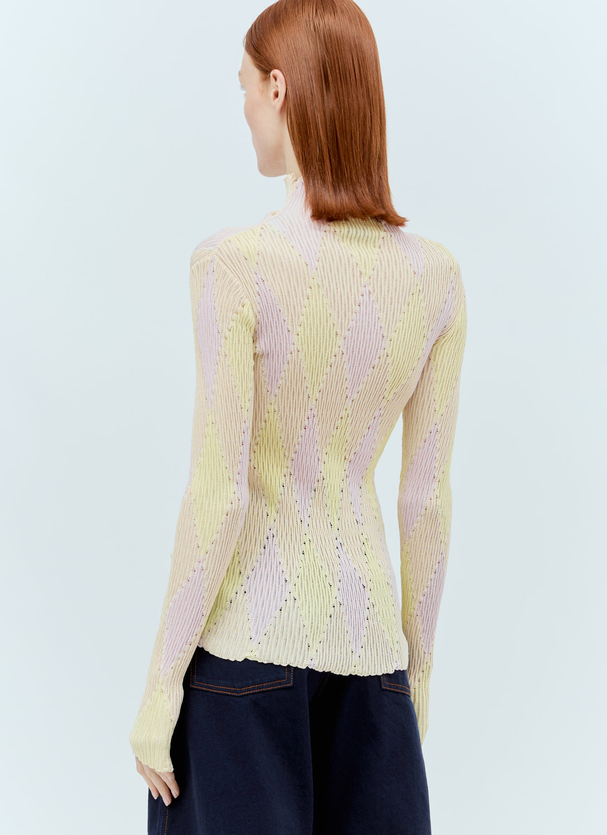 Burberry Burberry Women Argyle High-Neck Sweater
