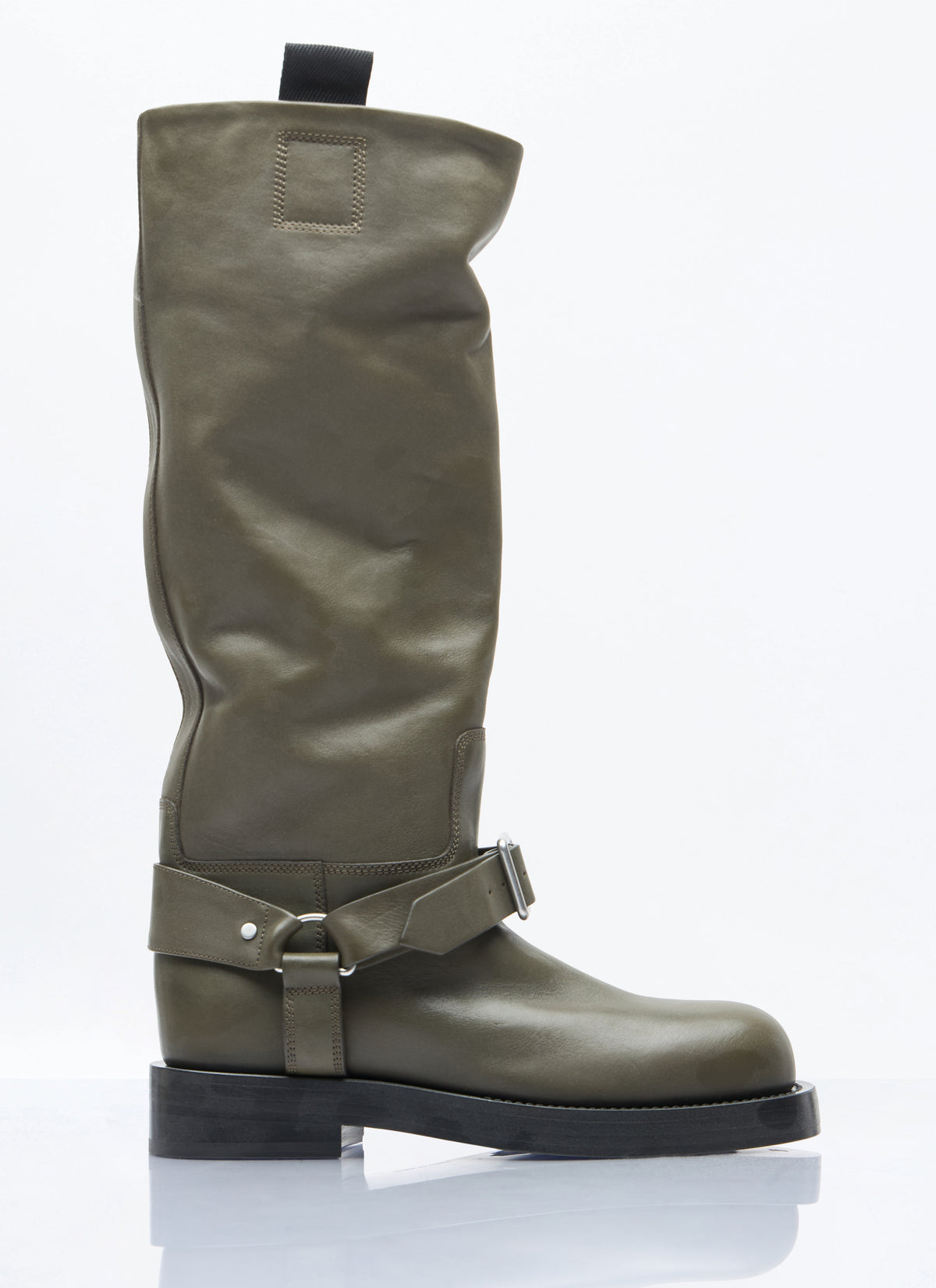 Burberry Women Leather Saddle High Boots