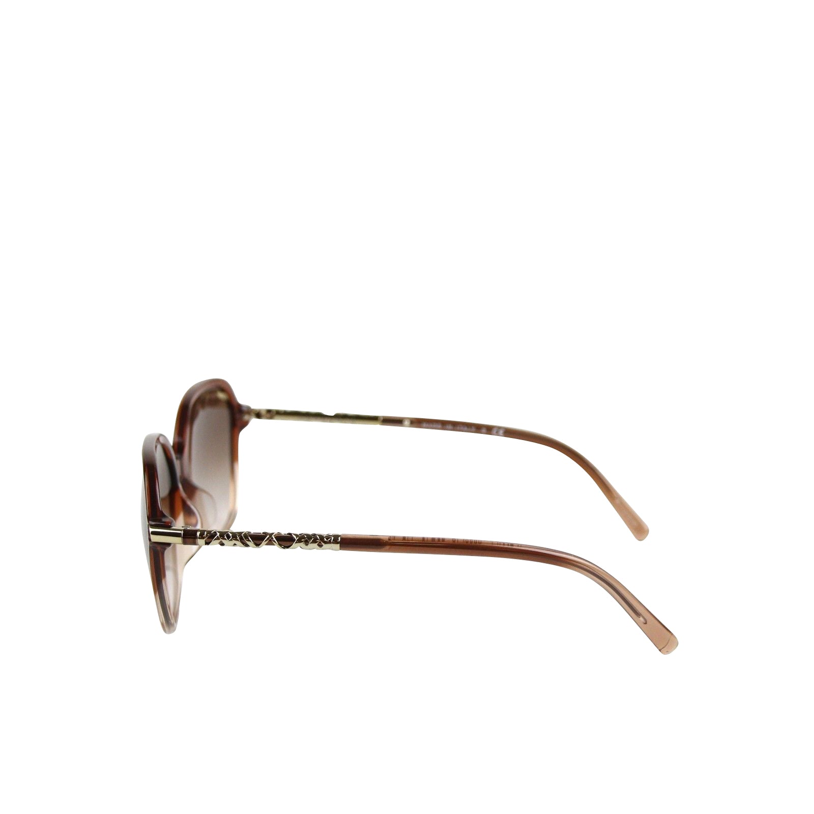 Burberry Unisex Oversized Brown Plastic With Pink Gradient Sunglasses