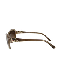 Bvlgari Bvlgari Women's Triangle Pattern Gray Brown Metal Oversized Sunglasses