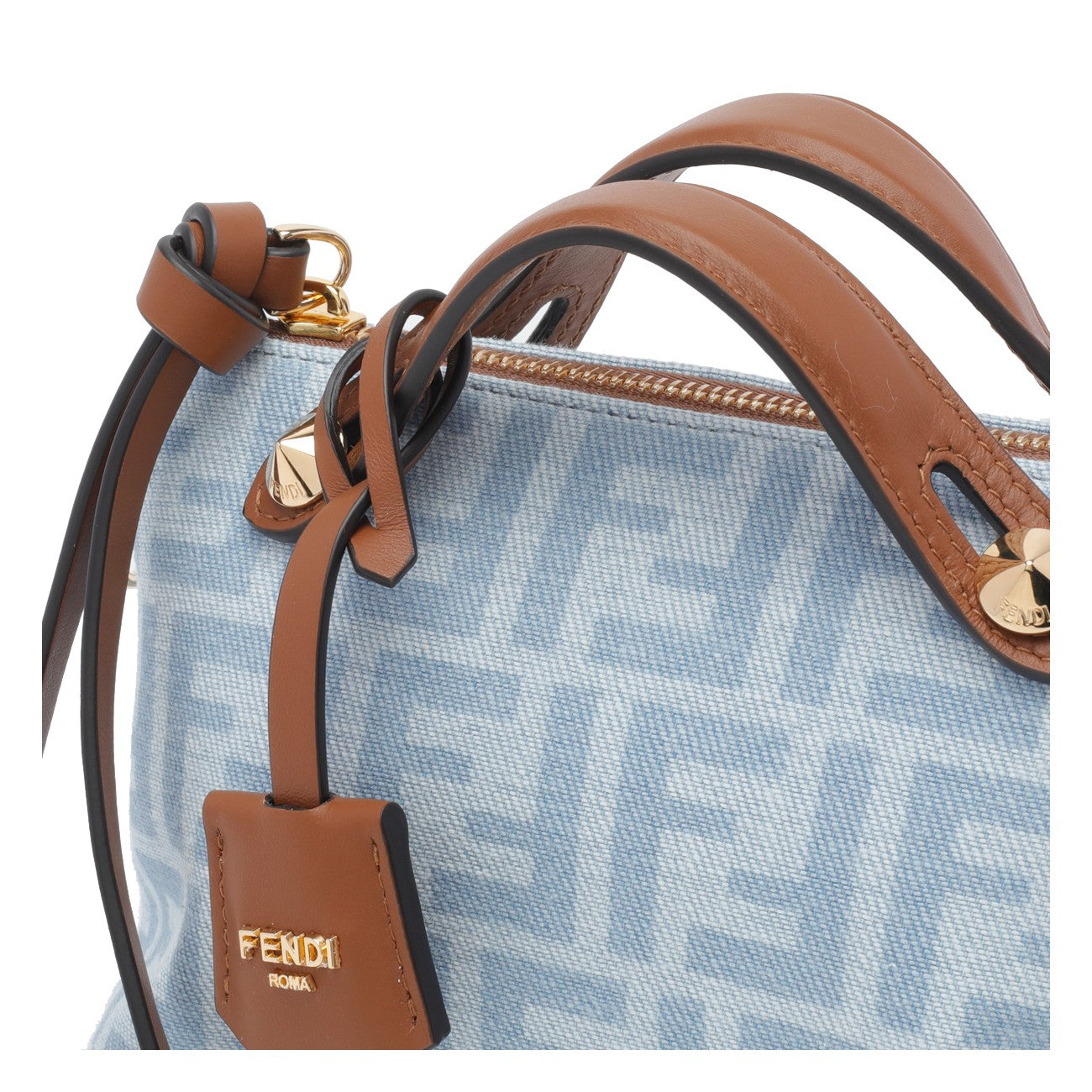 Fendi Fendi Women By The Way Soft Mini Denim Crossbody Bag