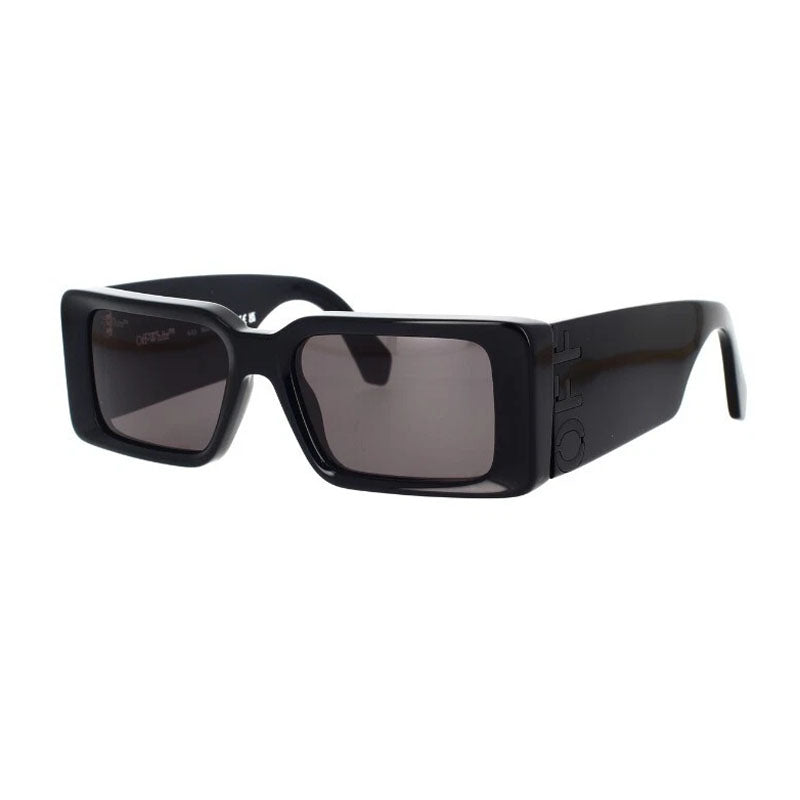 Off-White Sunglasses Rectangle Full Rim, White Frame and Dark Grey Lens OERI097MILANO0107