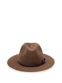 Brunello Cucinelli Women Felt Fedora With Monili Band