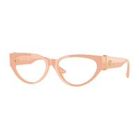 Versace Eyeglasses Cat Eye Full Rim, Nude Frame and Clear Demo Lenses Lens VE33665494