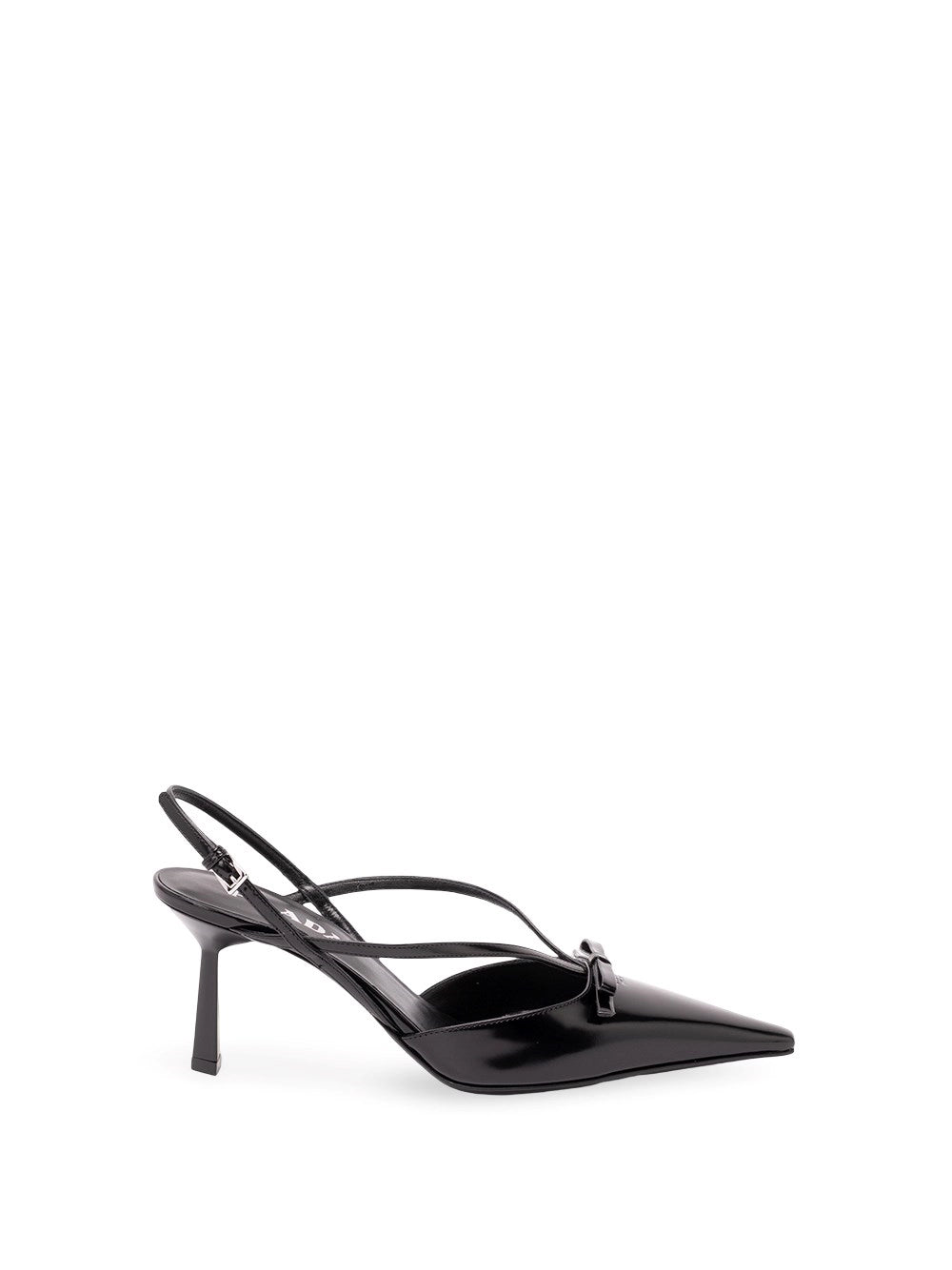 Prada Women Brushed Leather Slingback Pumps