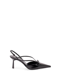 Prada Women Brushed Leather Slingback Pumps