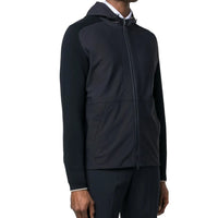 Herno Knit-Sleeve Hooded Jacket Men