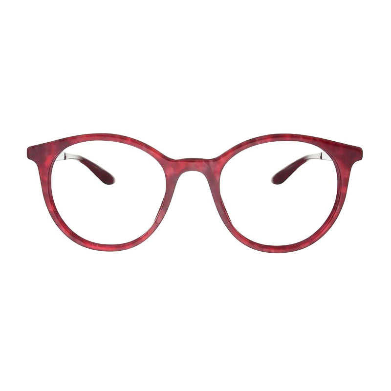 Dolce & Gabbana Eyeglasses Round Full Rim, Cherry Havana Frame and Clear Demo Lens Lens DG32923175