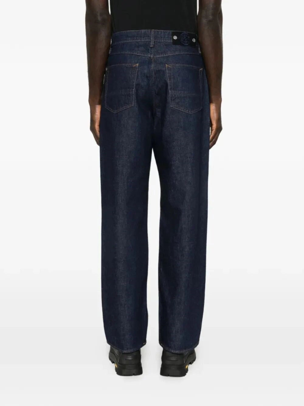 Stone Island Men `Indigo Denim-Rinsed` Jeans