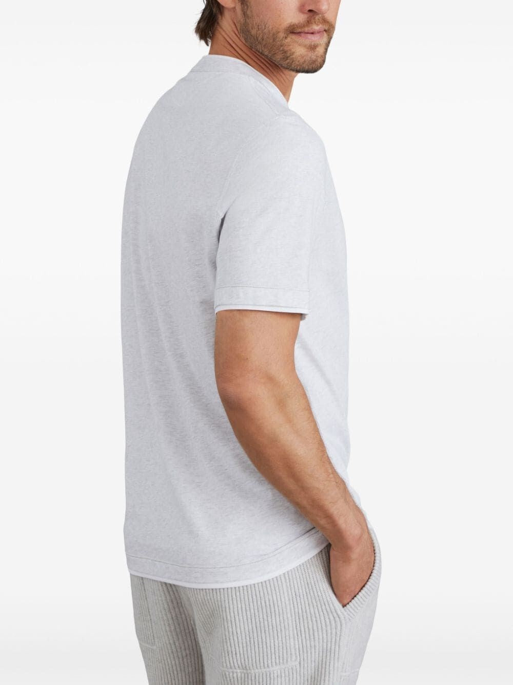 Brunello Cucinelli Men T-Shirt With Faux-Layering