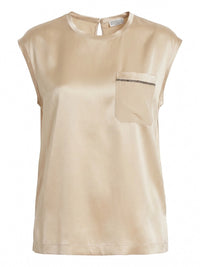 Brunello cucinelli Brunello Cucinelli Women Sleeveless Silk Top