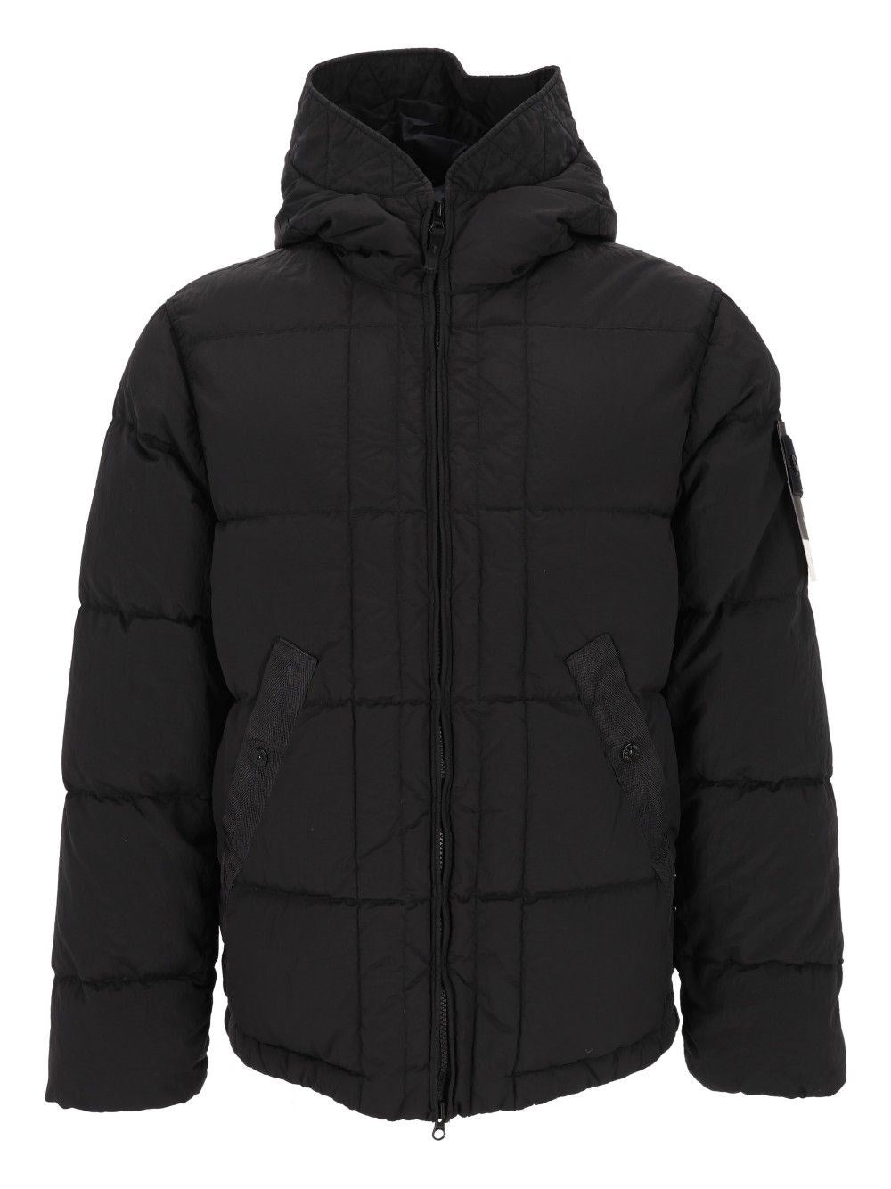 Stone Island Stone Island Men Hooded Down Jacket In Nylon Metal Fabric