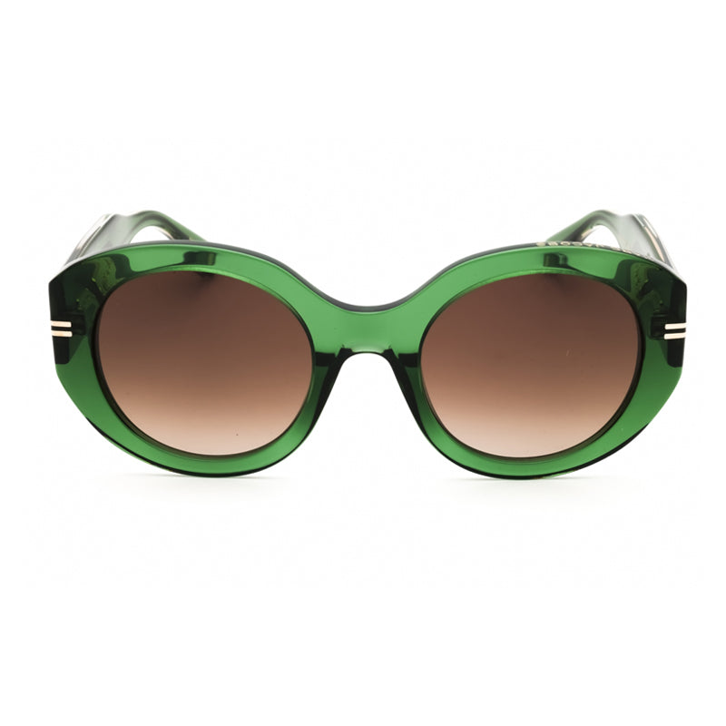 Marc Jacobs Sunglasses Round Full Rim, Green Frame and Brown Gradient Lens MJ1110/S01EDHA