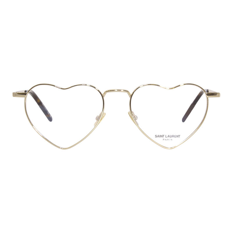 Saint Laurent Saint Laurent Eyeglasses Geometric Full Rim, Silver Frame and Clear Demo Lenses Lens SL301LOULOUOPT002