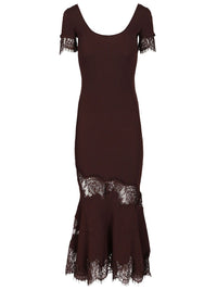 Self-portrait Self-Portrait Women Ribbed Midi Dress